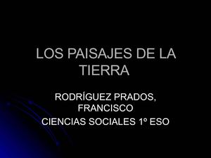 TEMA 5.- LOS PAISAJES DE LA TIERRA