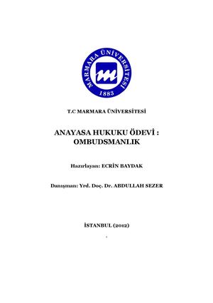 Ecrin BAYDAK - Ombudsman (Tüm metin)