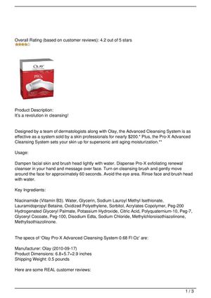 Olay Pro-X Advanced Cleansing System Review