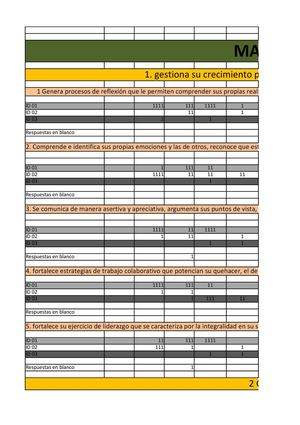 Codificación de encuestas de desempeño