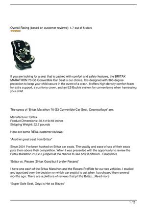 Britax Marathon 70-G3