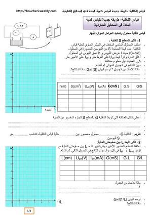 قياس ناقلية محلول وتحديد العوامل المؤثرة فيها