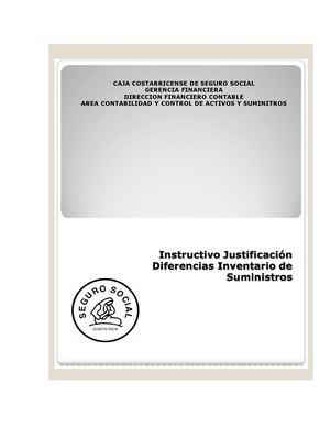 Instructivo Justificación Diferencias de Inventario (201