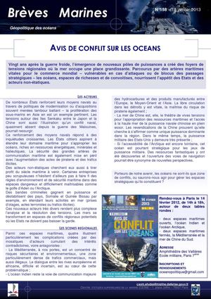 BM 158 - Avis de conflit sur les océans