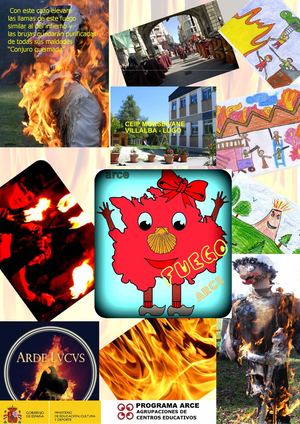 Collage fuego Galicia