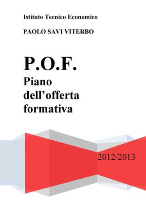 POF 2012-2013 Paolo Savi
