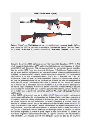 INSAS fusil d'assaut (Inde)