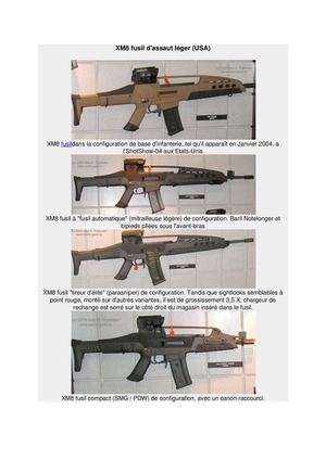 XM8 fusil d'assaut léger (USA)