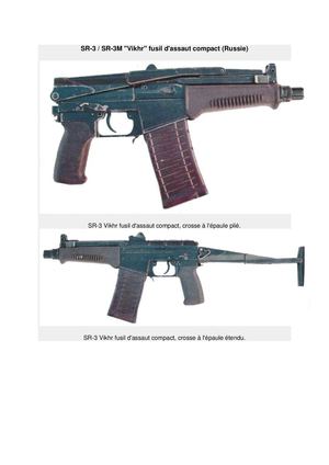 SR-3 / SR-3M "Vikhr" fusil d'assaut compact (Russie
