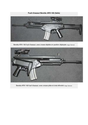Fusil d'assaut Beretta ARX-160 (Italie)