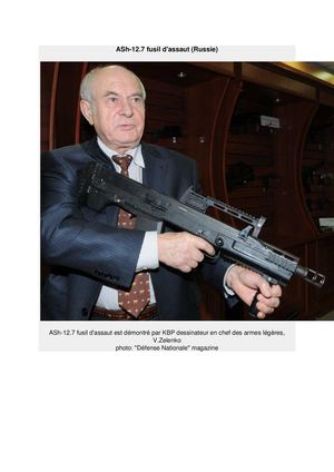 ASh-12.7 fusil d'assaut (Russie) ASh-
