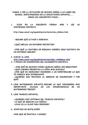 EXPLOTACIÓN INFANTIL