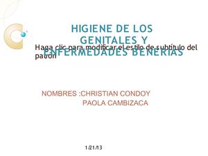 LA HIGIENE DEL CUERPO HUMANO