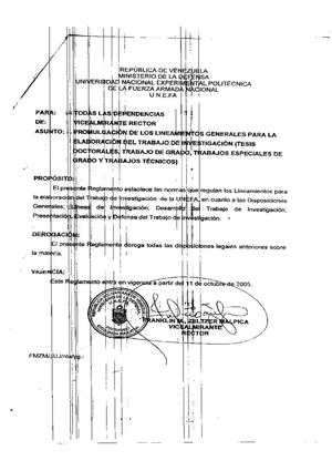 Lineamiento de elaboración de trabajo de grado VIGENTE
