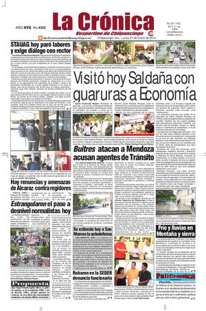 La Crónica 22 de enero 2013