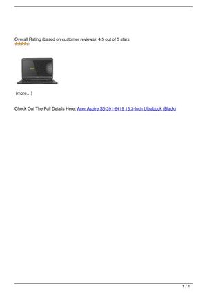 Acer Aspire S5-391-6419 13.3-Inch Ultrabook (Black)