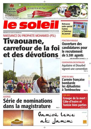 Edition du 23-24 janvier 2013
