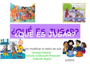 QUÉ ES JUGAR
