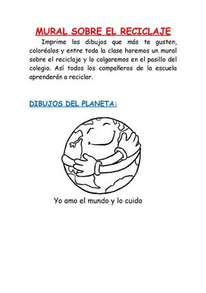 MURAL SOBRE EL RECICLAJE