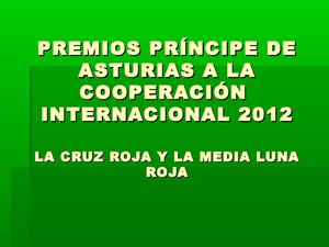 CRUZ ROJA Y MEDIA LUNA ROJA