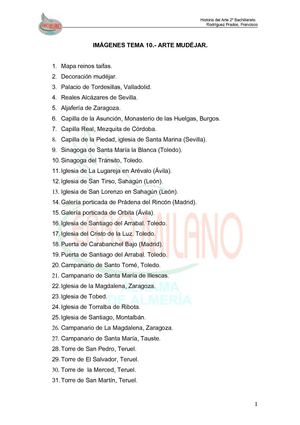 Imágenes Tema 10 Arte Mudéjar