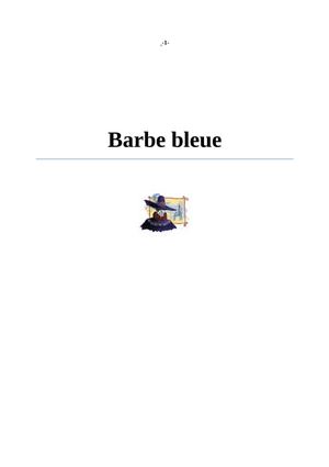Barbe bleue Bibliographie 