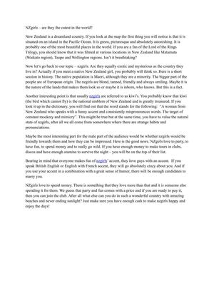 NZgirls – are they the cutest in the world?