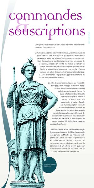 DESTINI, La statuaire publique en Corse au XIXème siècle