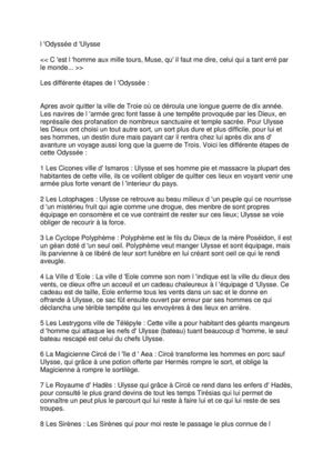 L' Odyssée d 'Homère 