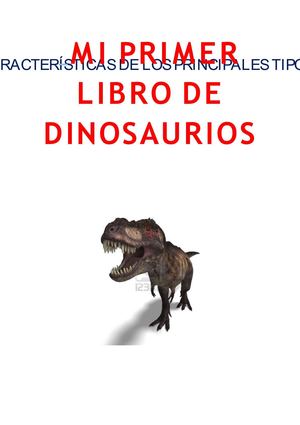 MI PRIMER LIBRO DE DINOSAURIOS