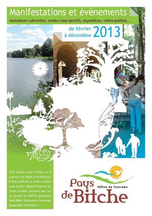 Calendrier des animations et événements au Pays de Bitche 2013