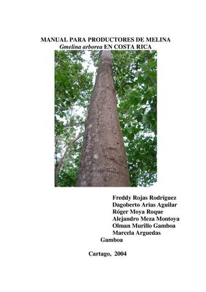 Manuales manejo de plantaciones forestales