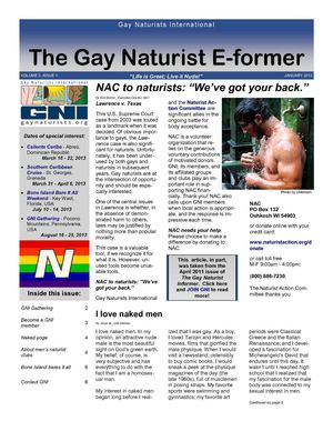 The Gay Naturist E-former: January 2013