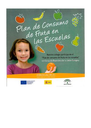 Plan de consumo de fruta en la escuela