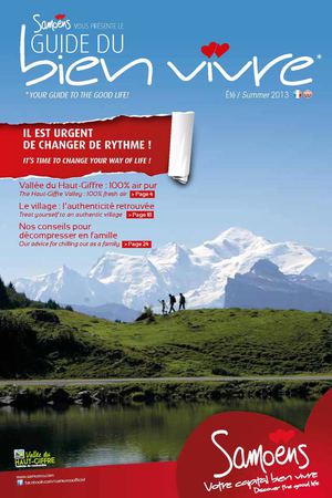 Samoëns le Guide du Bien-Vivre (brochure été 2013) FR / GB