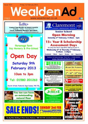 Wealden Advertiser 01/02/2013