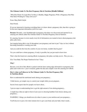 Guide To The Best Pregnancy Diet & Nutrition - Amazons Best