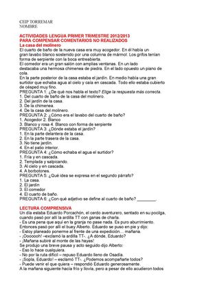 lecturas primer trimestre