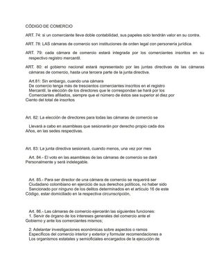 CODIGO DE COMERCIO