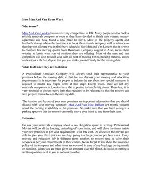 Man And Van Hire Balham