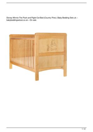 obaby disney cot bed