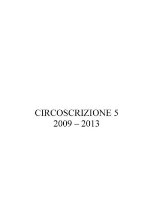 CIRCOSCRIZIONE 5 