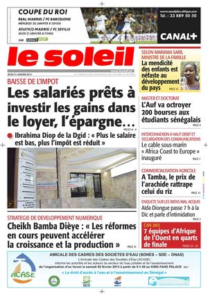 Edition du 31 Janvier 2013