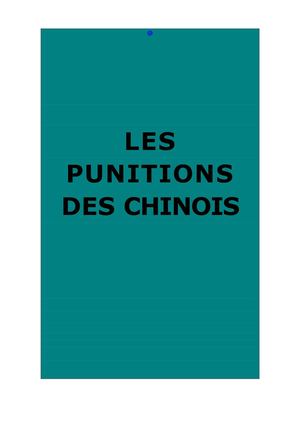 Mason, George Henry : Les punitions des Chinois