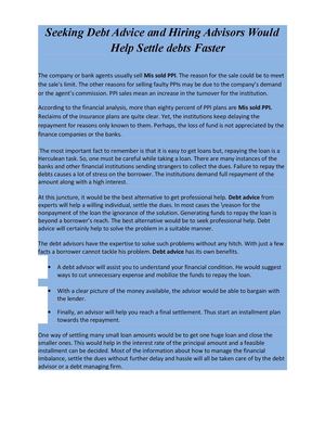 Debt Advice