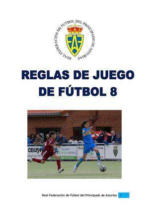 REGLAMENTACION DEL FUTBLO 8 EMPLEADO EN EUROPA