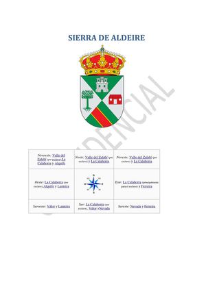 SIERRA DE ALDEIRE