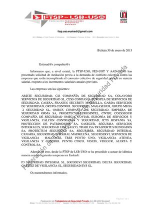 comunicado ftsp 30 de 1 2013