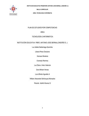 PIA TECNOLOGÍA E INFORMÁTICA 