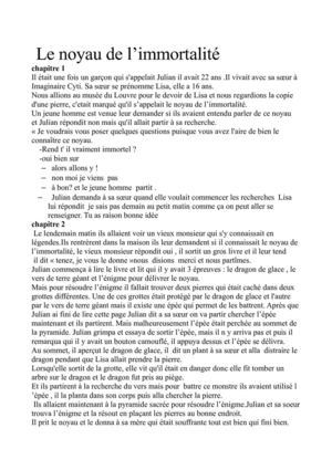 histoire  pour le français